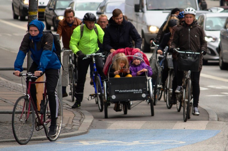 Bicikliző Koppenhága